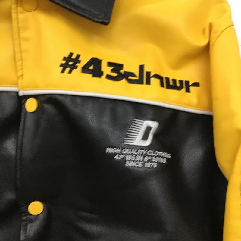 ザラ ZARA ジャケット、上着 ジャンパー、ブルゾン カジュアルジャケット アウター カラージャケット フロントボタン M ロゴ、文字 黒 / ブラック / black X 黄 / イエロー / yellow メンズ USED 古着 中古 10159725