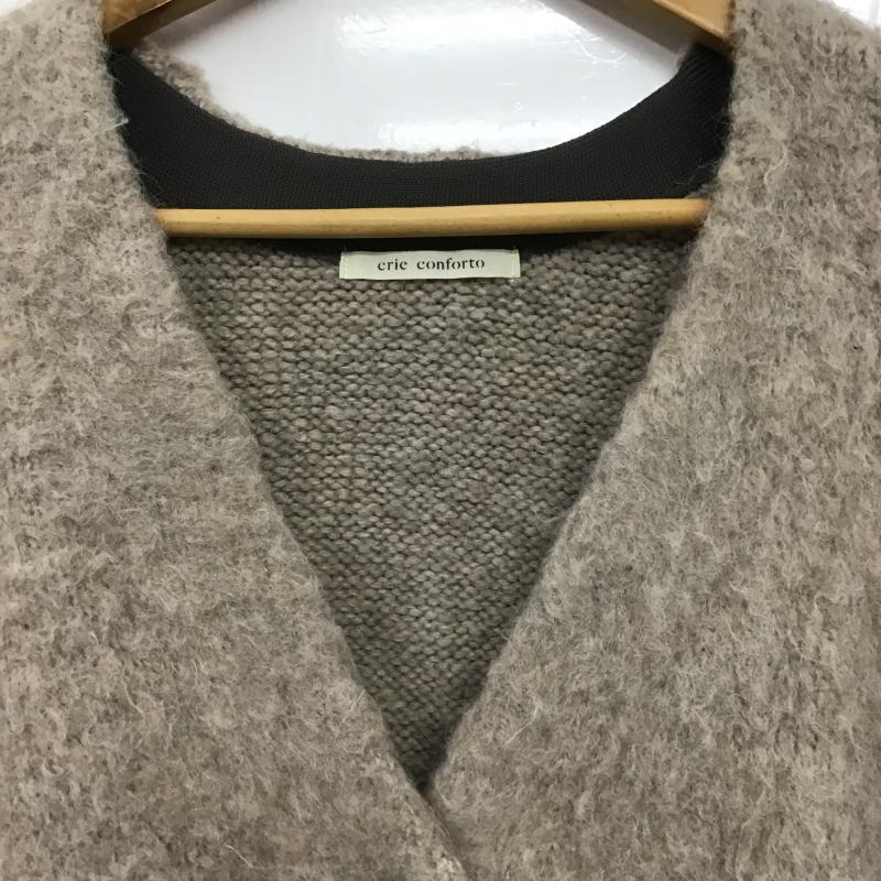 クリー コンフォルト crie conforto カーディガン 長袖 FREE 無地 ベージュ / ベージュ / beige レディース USED 古着 中古 10159726