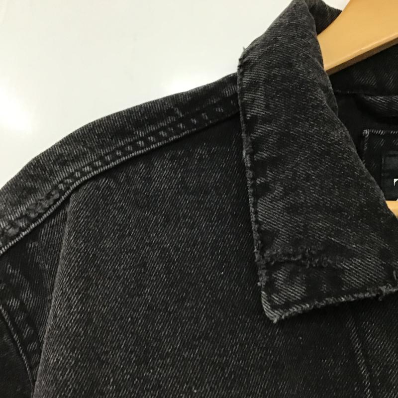 ザラ ZARA ジャケット、上着 ジャンパー、ブルゾン デニムジャケット Gジャン アウター カジュアルジャケット M ダメージ加工 ダークグレー / ダークグレー / メンズ USED 古着 中古 10159727