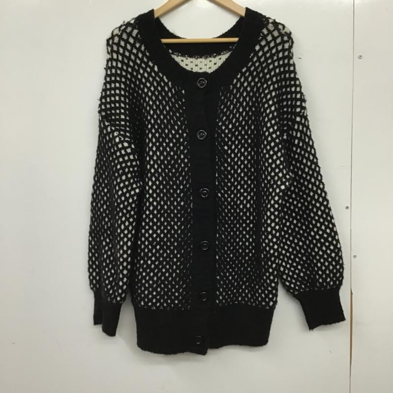 ナイスクラップ NICE CLAUP カーディガン 長袖 FREE  黒 / ブラック / black レディース USED 古着 中古 10159730