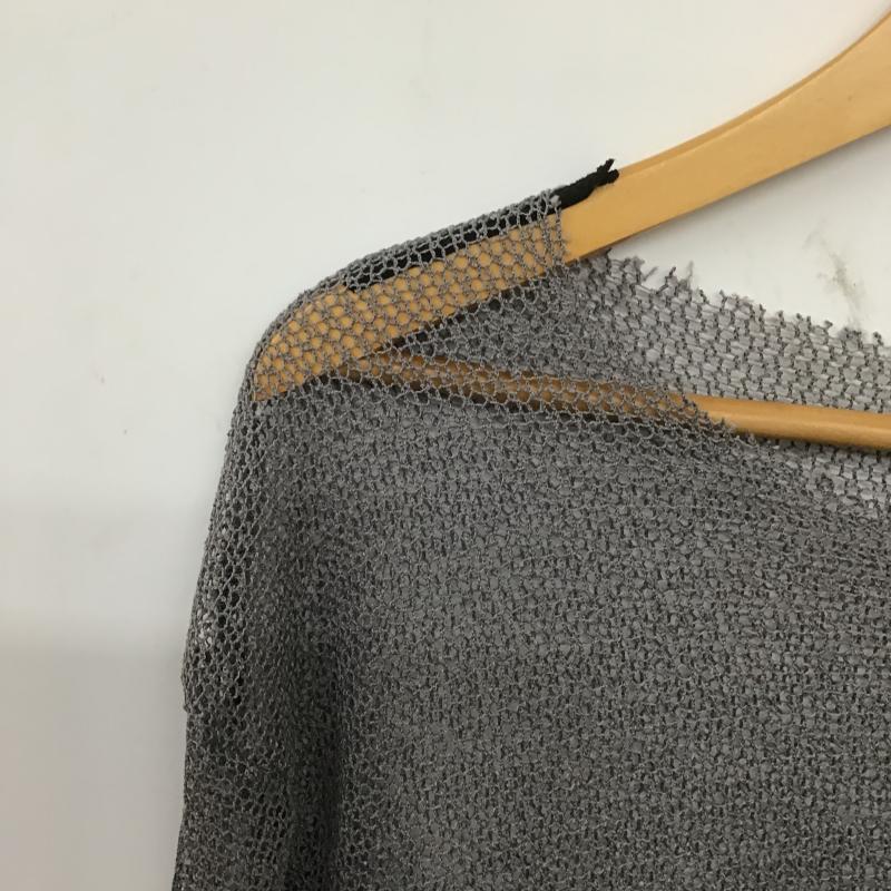 ザラ ZARA カットソー 長袖 M 無地 灰 / グレー / gray レディース USED 古着 中古 10159732