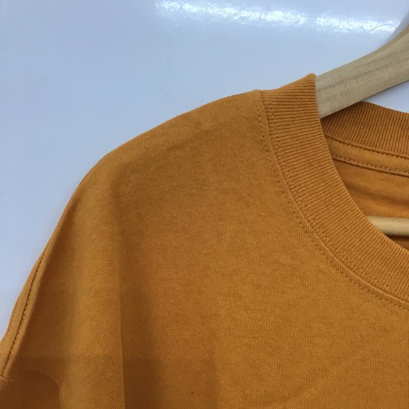 デウスエクスマキナ DEUS EX MACHINA Tシャツ 半袖 半袖カットソー プリントTシャツ クルーネックカットソー L ロゴ、文字 橙 / オレンジ / orange メンズ USED 古着 中古 10159734