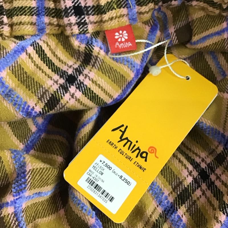 アミナ Amina スカート ロングスカート メチュカSK タグ付 チェック マルチカラー / マルチカラー / multicolor レディース USED 古着 中古 10159738
