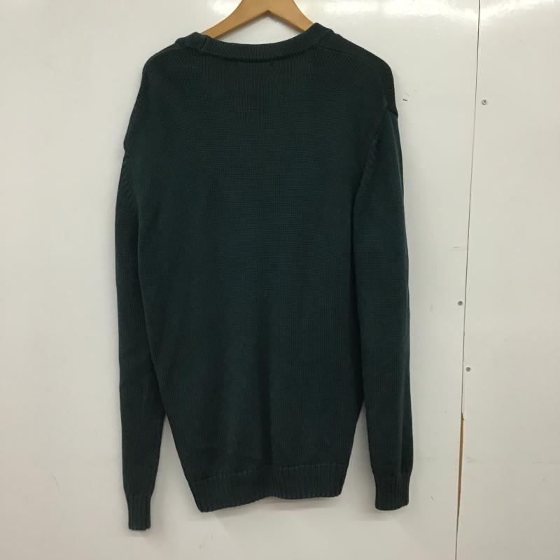 ザラ ZARA カーディガン 長袖 長袖ニットカーディガン 前ボタン ノーカラー M 無地 緑 / グリーン / green メンズ USED 古着 中古 10159740
