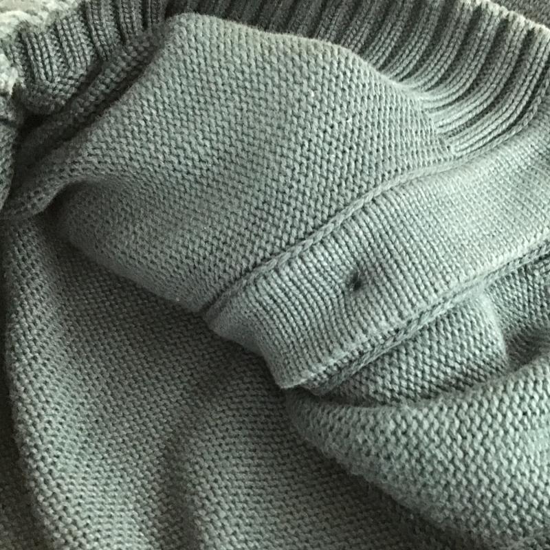 ザラ ZARA カーディガン 長袖 長袖ニットカーディガン 前ボタン ノーカラー M 無地 緑 / グリーン / green メンズ USED 古着 中古 10159740