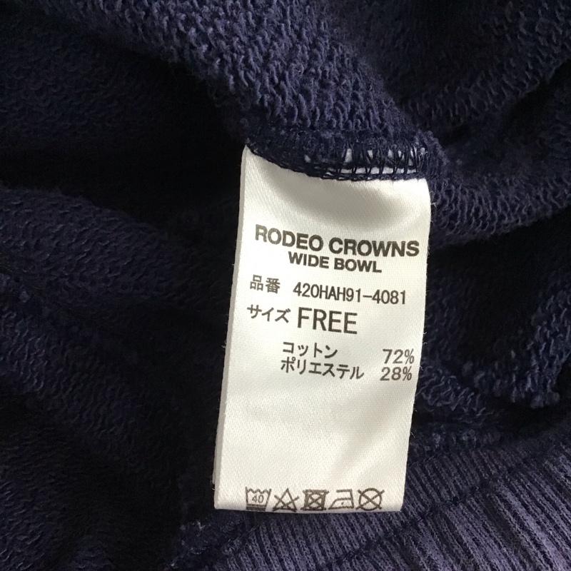 ロデオクラウンズ Rodeo Crowns パンツ ワークパンツ、ペインターパンツ 420HAH91-4081 College スウェットパンツ FREE プリント 紺 / ネイビー / navy レディース USED 古着 中古 10159741