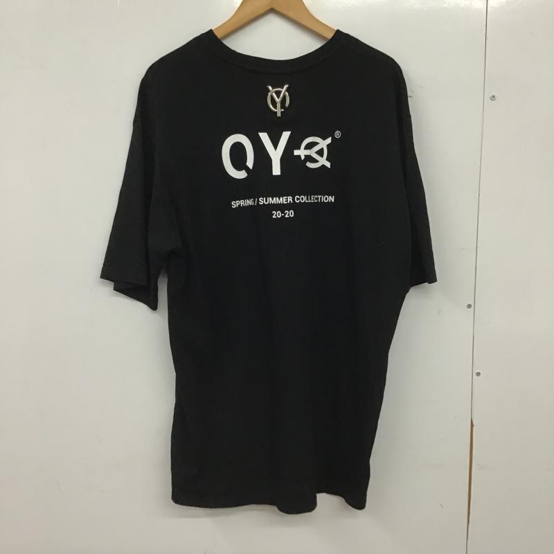 オーワイ OY Tシャツ 半袖 半袖カットソー プリントTシャツ クルーネックカットソー ロゴ、文字 黒 / ブラック / black メンズ USED 古着 中古 10159742