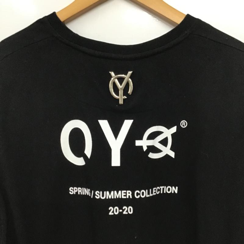 オーワイ OY Tシャツ 半袖 半袖カットソー プリントTシャツ クルーネックカットソー ロゴ、文字 黒 / ブラック / black メンズ USED 古着 中古 10159742