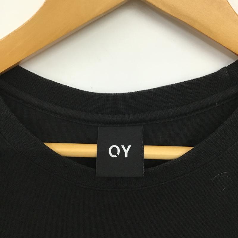 オーワイ OY Tシャツ 半袖 半袖カットソー プリントTシャツ クルーネックカットソー ロゴ、文字 黒 / ブラック / black メンズ USED 古着 中古 10159742