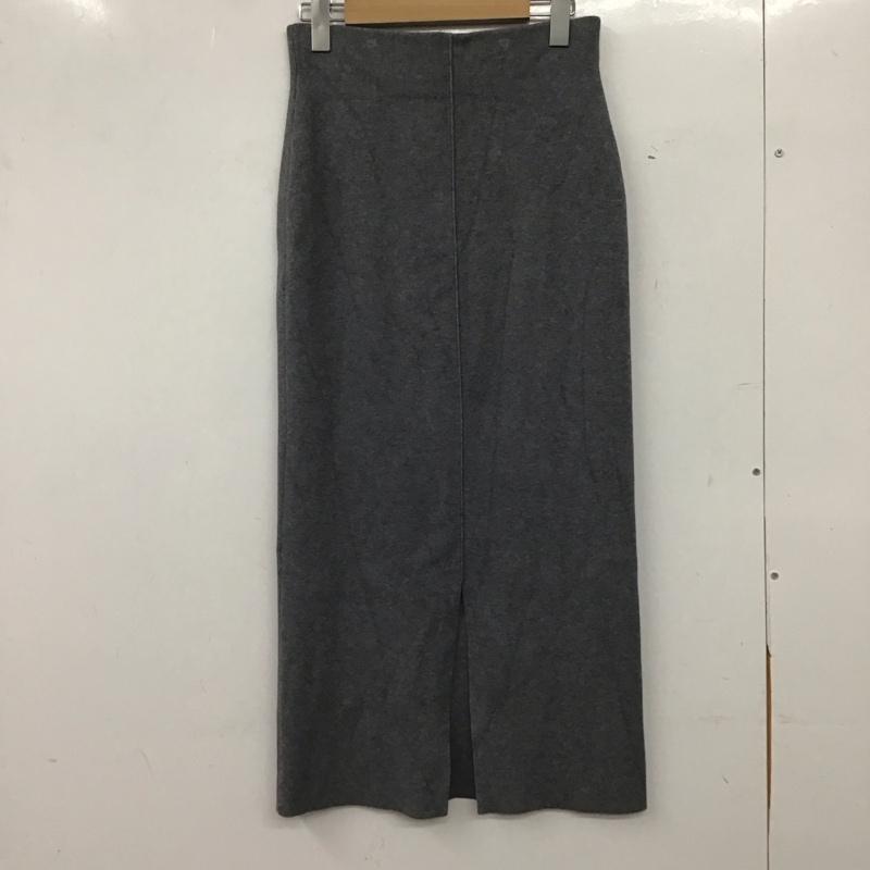 ミラオーウェン Mila Owen スカート ロングスカート 09WNS231156 ニットストレートスカート 1 無地 灰 / グレー / gray レディース USED 古着 中古 10159743