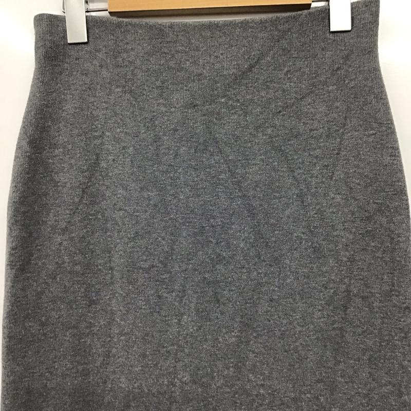 ミラオーウェン Mila Owen スカート ロングスカート 09WNS231156 ニットストレートスカート 1 無地 灰 / グレー / gray レディース USED 古着 中古 10159743