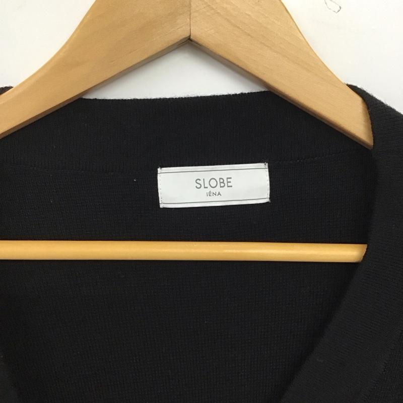 スローブイエナ SLOBE IENA カーディガン 長袖 無地 黒 / ブラック / black レディース USED 古着 中古 10159746