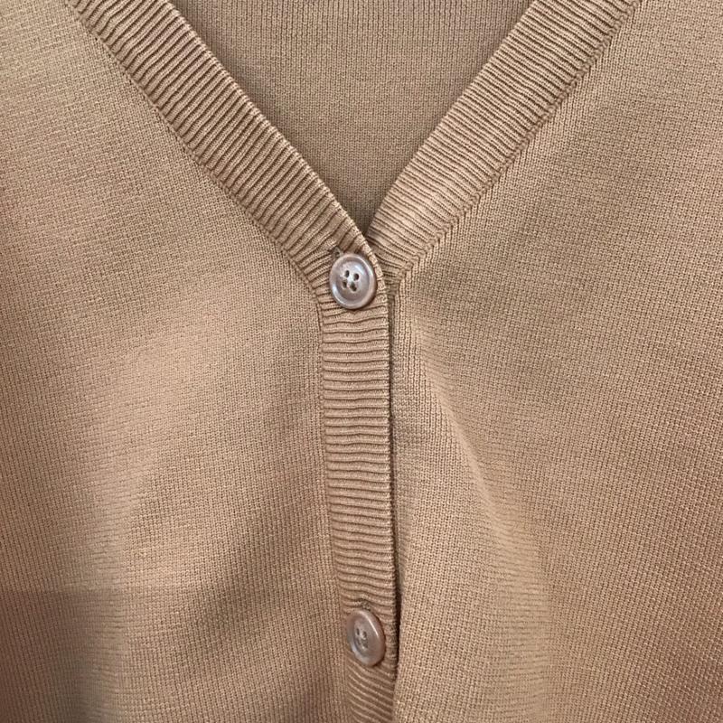 アルシーヴ archives カーディガン 長袖 M 無地 茶 / ブラウン / brown レディース USED 古着 中古 10159748