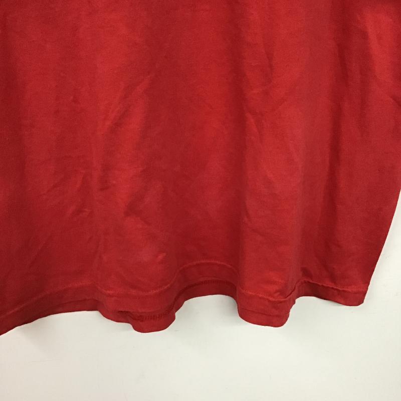 ヘインズ HANES Tシャツ 半袖 半袖カットソー プリントTシャツ クルーネックカットソー L ロゴ、文字 赤 / レッド / red メンズ USED 古着 中古 10159751