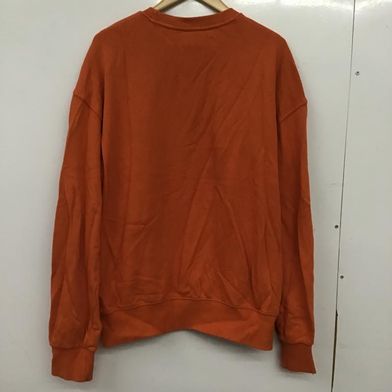 レトゥー LE2 トレーナー 長袖 長袖トレーナー スウェット クルーネック プルオーバー M ロゴ、文字 橙 / オレンジ / orange メンズ USED 古着 中古 10159752