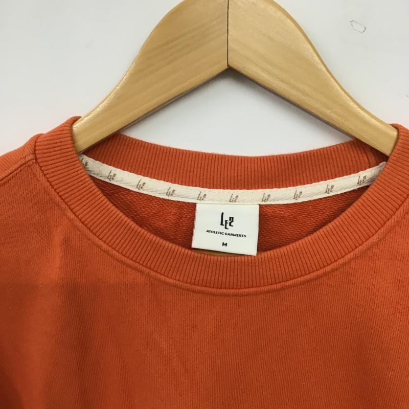レトゥー LE2 トレーナー 長袖 長袖トレーナー スウェット クルーネック プルオーバー M ロゴ、文字 橙 / オレンジ / orange メンズ USED 古着 中古 10159752