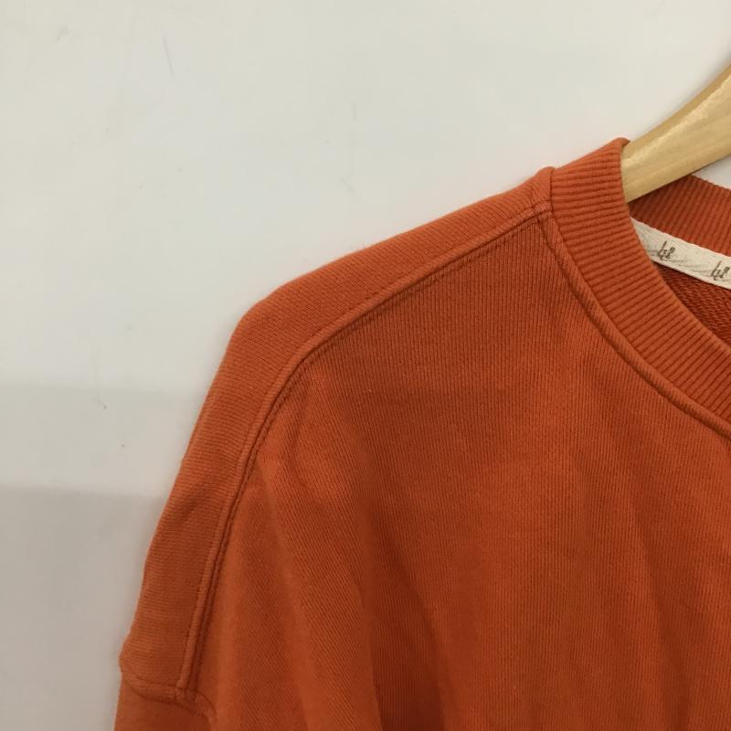 レトゥー LE2 トレーナー 長袖 長袖トレーナー スウェット クルーネック プルオーバー M ロゴ、文字 橙 / オレンジ / orange メンズ USED 古着 中古 10159752
