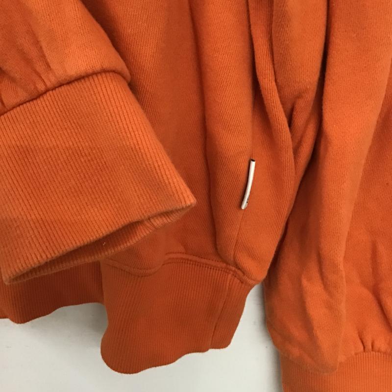 レトゥー LE2 トレーナー 長袖 長袖トレーナー スウェット クルーネック プルオーバー M ロゴ、文字 橙 / オレンジ / orange メンズ USED 古着 中古 10159752