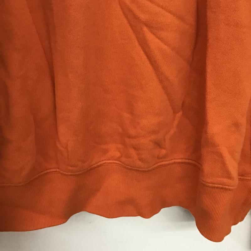 レトゥー LE2 トレーナー 長袖 長袖トレーナー スウェット クルーネック プルオーバー M ロゴ、文字 橙 / オレンジ / orange メンズ USED 古着 中古 10159752
