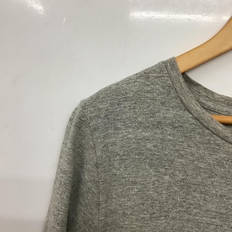 レミ レリーフ REMI RELIEF Tシャツ 半袖 半袖カットソー プリントTシャツ クルーネックカットソー L ボーダー柄 灰 / グレー / gray メンズ USED 古着 中古 10159754