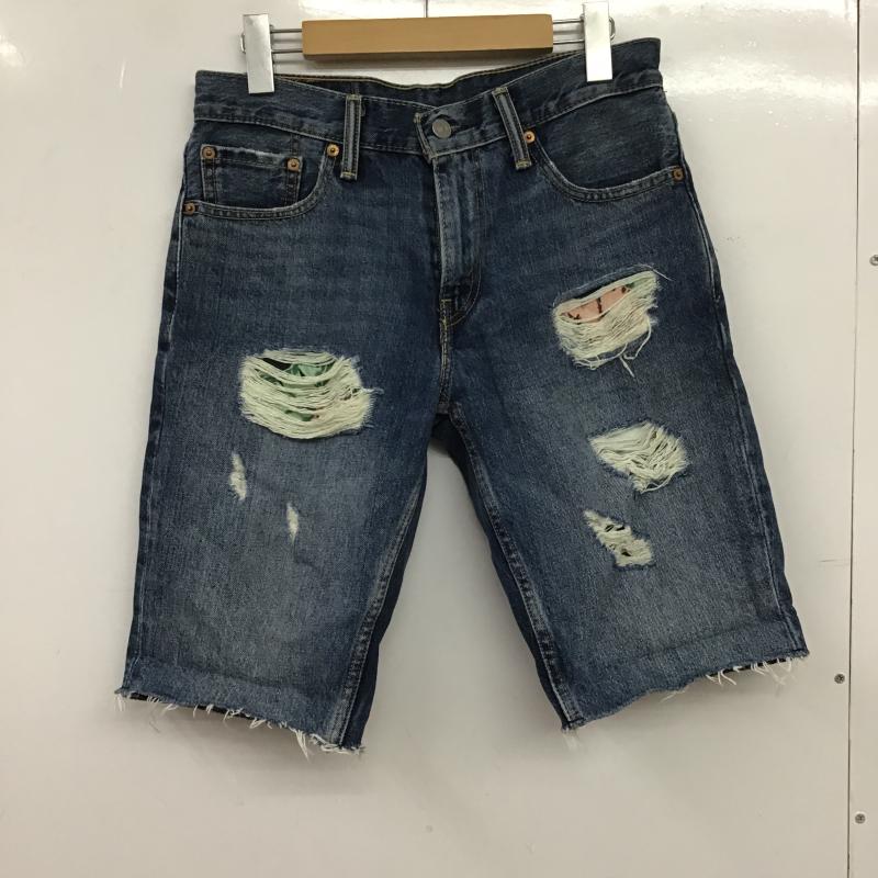 リーバイストラウスアンドコー Levi Strauss & co. パンツ ショートパンツ ショートパンツ ハーフパンツ カジュアルパンツ デニムパンツ 29インチ ダメージ加工 インディゴ / インディゴ / Indigo メンズ USED 古着 中古 10159756