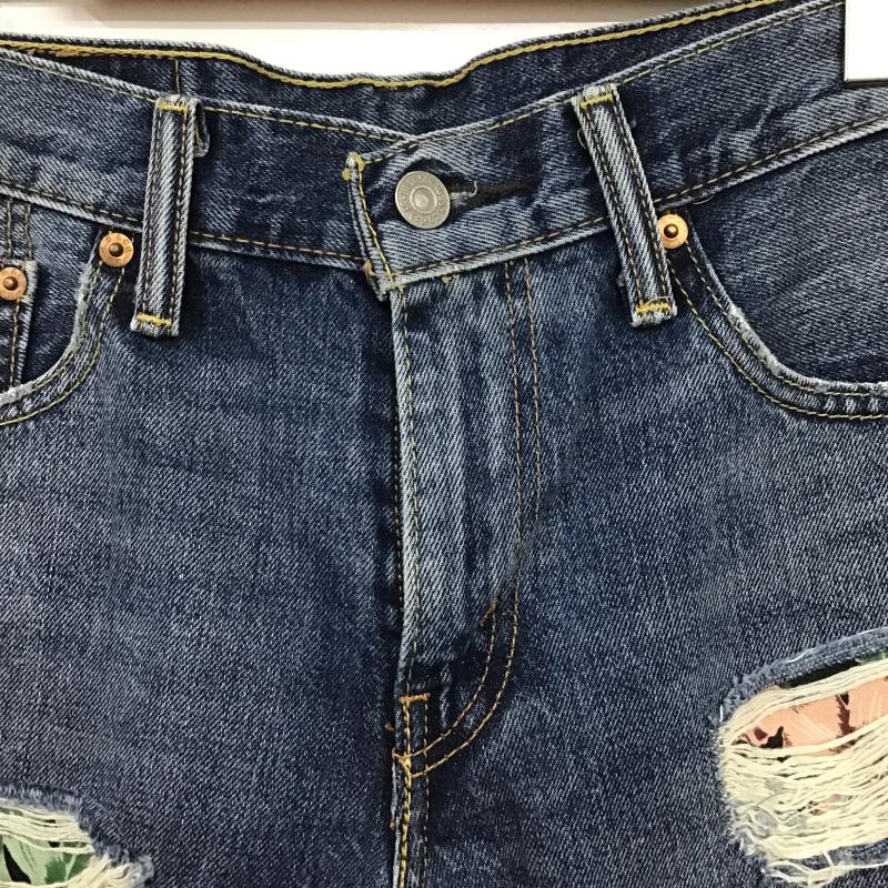 リーバイストラウスアンドコー Levi Strauss & co. パンツ ショートパンツ ショートパンツ ハーフパンツ カジュアルパンツ デニムパンツ 29インチ ダメージ加工 インディゴ / インディゴ / Indigo メンズ USED 古着 中古 10159756