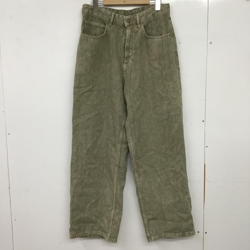 ザラ ZARA パンツ ワークパンツ、ペインターパンツ ワイドパンツ カジュアルパンツ デニムパンツ 36  カーキ / カーキ / khaki メンズ USED 古着 中古 10159758