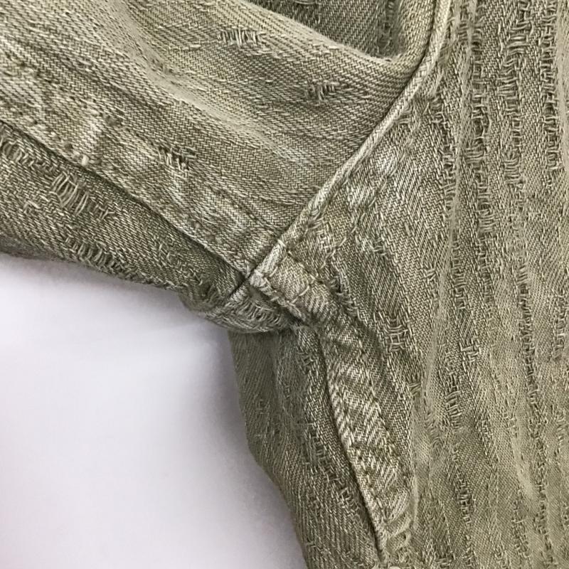 ザラ ZARA パンツ ワークパンツ、ペインターパンツ ワイドパンツ カジュアルパンツ デニムパンツ 36  カーキ / カーキ / khaki メンズ USED 古着 中古 10159758