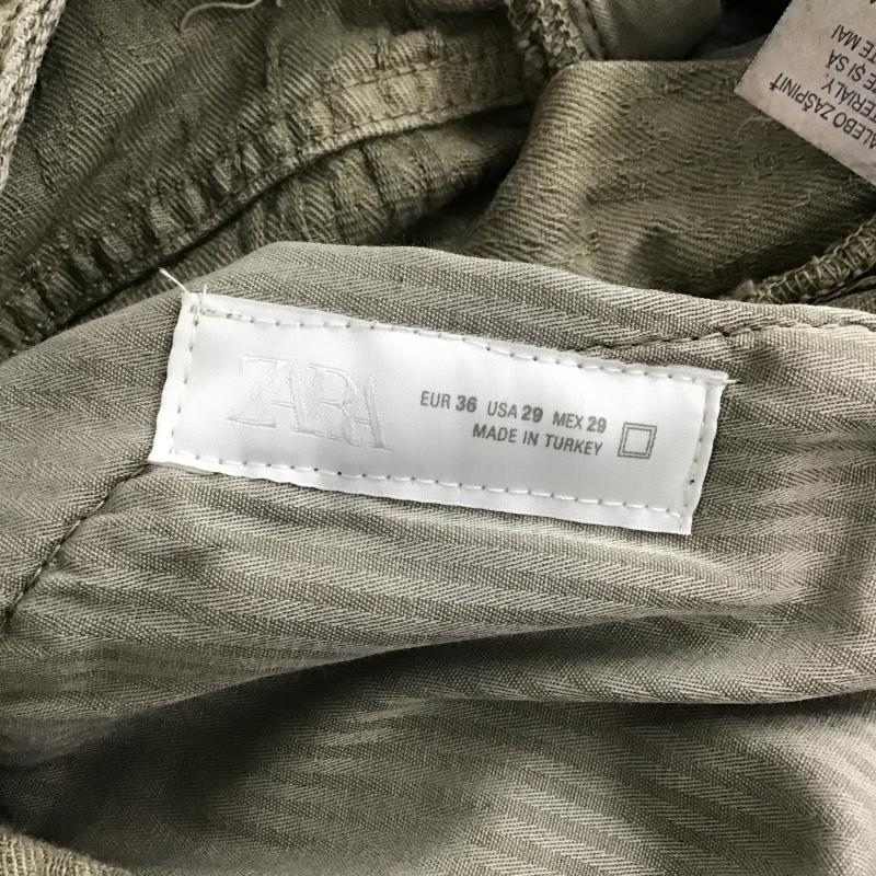 ザラ ZARA パンツ ワークパンツ、ペインターパンツ ワイドパンツ カジュアルパンツ デニムパンツ 36  カーキ / カーキ / khaki メンズ USED 古着 中古 10159758