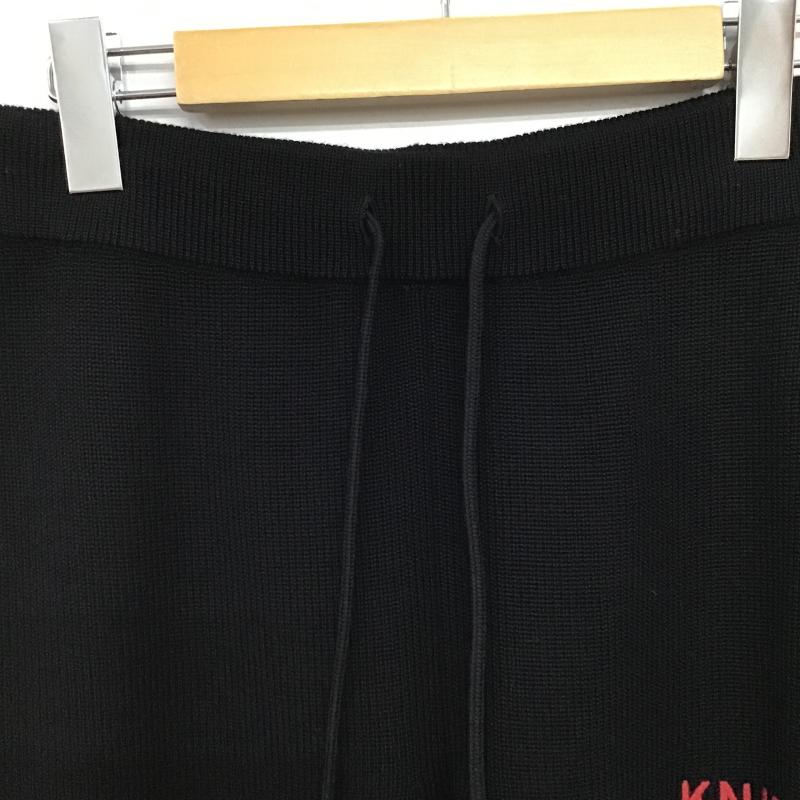 ダブレット doublet パンツ ワークパンツ、ペインターパンツ 17aw16kn16 JAQUARDTAPEATACHEDRIBKNITPANTS S ロゴ、文字 黒 / ブラック / black メンズ USED 古着 中古 10159759