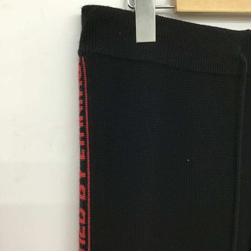 ダブレット doublet パンツ ワークパンツ、ペインターパンツ 17aw16kn16 JAQUARDTAPEATACHEDRIBKNITPANTS S ロゴ、文字 黒 / ブラック / black メンズ USED 古着 中古 10159759