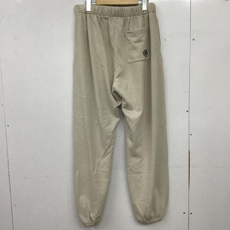 ナインティナインティ 9090 パンツ ワークパンツ、ペインターパンツ スウェットパンツ ワイドパンツ カジュアルパンツ L ロゴ、文字 アイボリー / アイボリー / メンズ USED 古着 中古 10159760