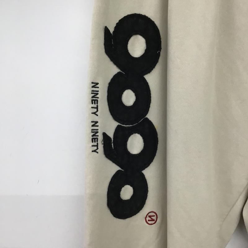 ナインティナインティ 9090 パンツ ワークパンツ、ペインターパンツ スウェットパンツ ワイドパンツ カジュアルパンツ L ロゴ、文字 アイボリー / アイボリー / メンズ USED 古着 中古 10159760