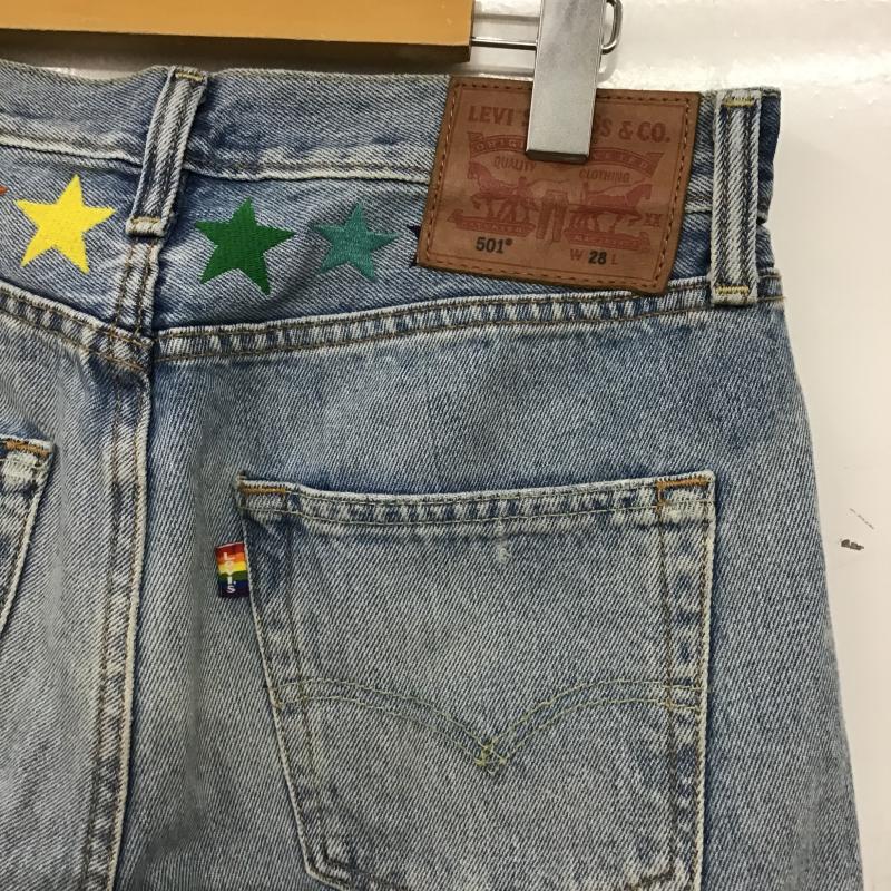 リーバイストラウスアンドコー Levi Strauss & co. パンツ デニム、ジーンズ デニムパンツ ハーフパンツ ショートパンツ 28インチ 刺繍 インディゴ / インディゴ / Indigo メンズ USED 古着 中古 10159767