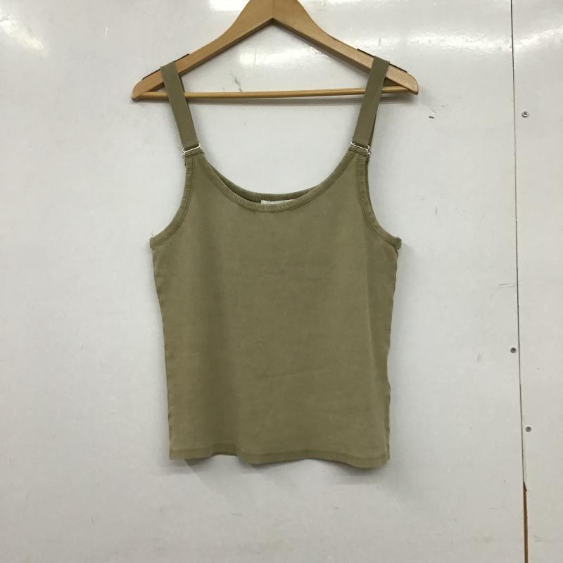 ザラ ZARA キャミソール キャミソール L 無地 カーキ / カーキ / khaki レディース USED 古着 中古 10159768