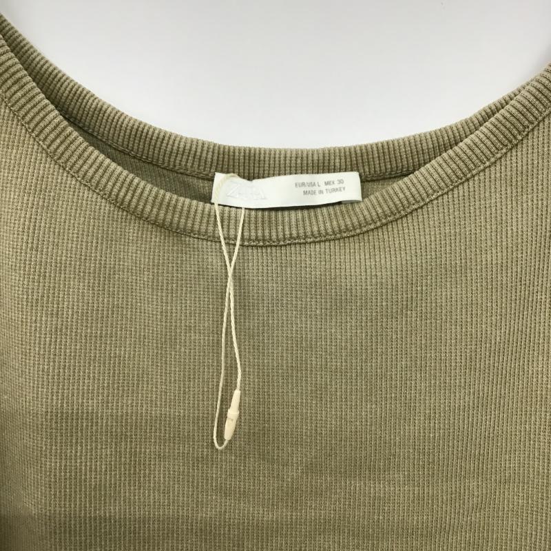 ザラ ZARA キャミソール キャミソール L 無地 カーキ / カーキ / khaki レディース USED 古着 中古 10159768