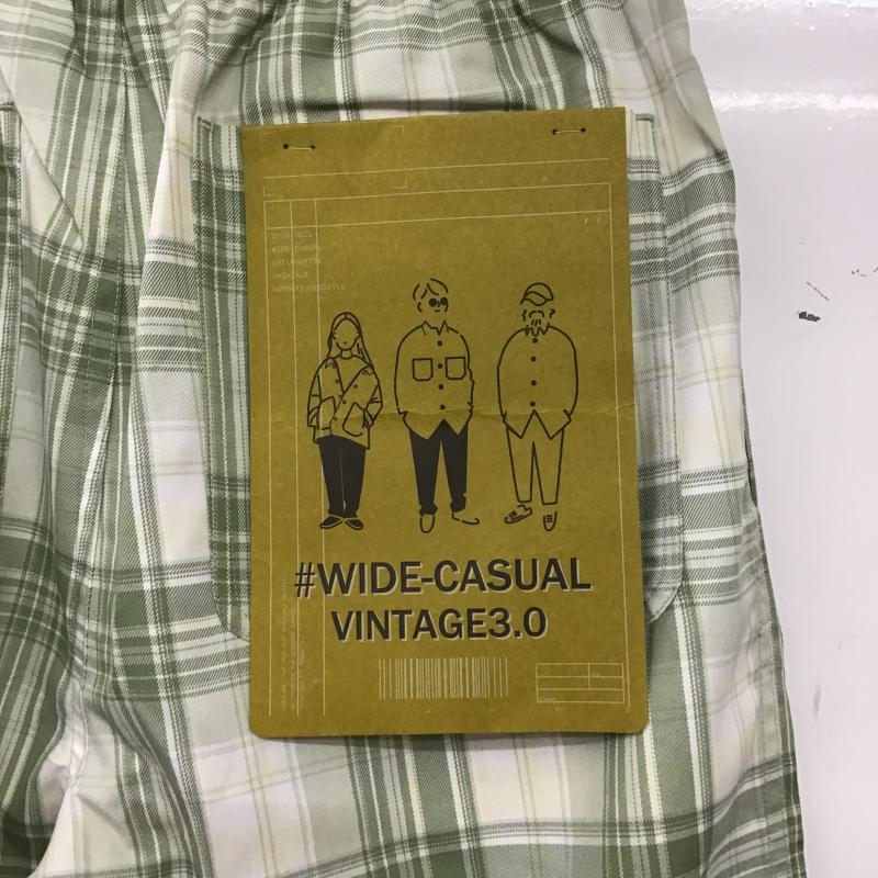ベーセーストック B.CSTOCK パンツ ワークパンツ、ペインターパンツ ワイドパンツ カジュアルパンツ ワークパンツ スウェットパンツ S チェック マルチカラー / マルチカラー / multicolor メンズ USED 古着 中古 10159769
