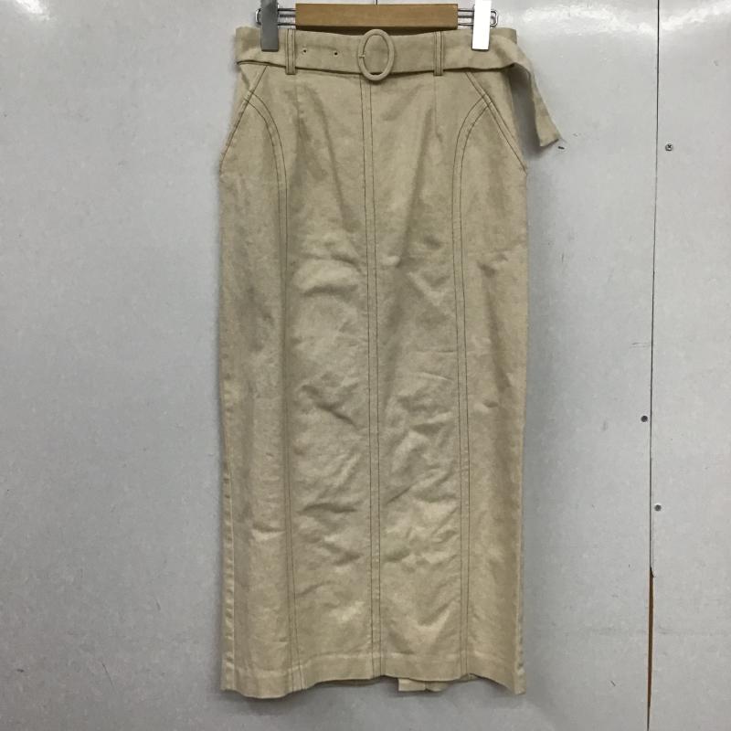 ムルーア MURUA スカート ロングスカート 012120800401 スリムステッチペンシルスカート M 無地 アイボリー / アイボリー / レディース USED 古着 中古 10159774