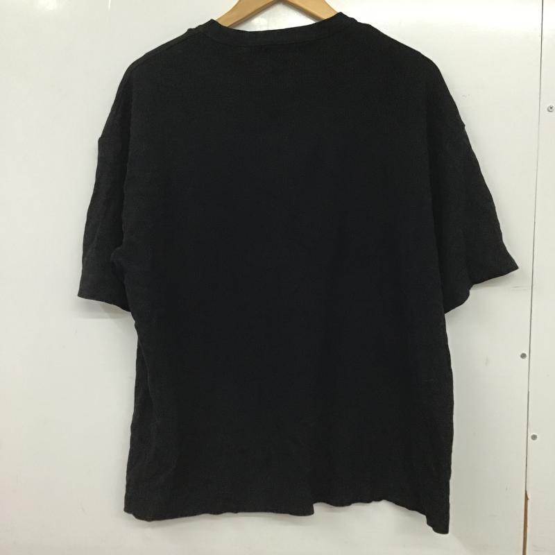ザラ ZARA Tシャツ 半袖 半袖カットソー プリントTシャツ クルーネックカットソー S プリント 黒 / ブラック / black メンズ USED 古着 中古 10159775