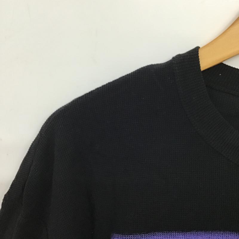 ザラ ZARA Tシャツ 半袖 半袖カットソー プリントTシャツ クルーネックカットソー S プリント 黒 / ブラック / black メンズ USED 古着 中古 10159775