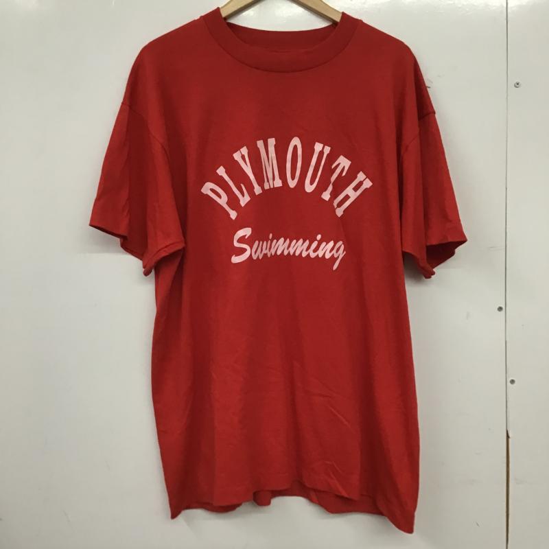 スクリーンスターズ SCREEN STARS Tシャツ 半袖 半袖カットソー プリントTシャツ クルーネックカットソー XL ロゴ、文字 赤 / レッド / red メンズ USED 古着 中古 10159778