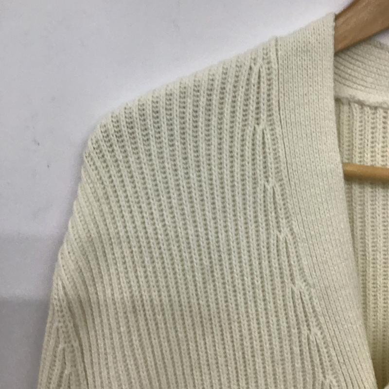 ザラ ZARA カーディガン 長袖 長袖カーディガンニット フロントボタン S 無地 アイボリー / アイボリー / メンズ USED 古着 中古 10159779