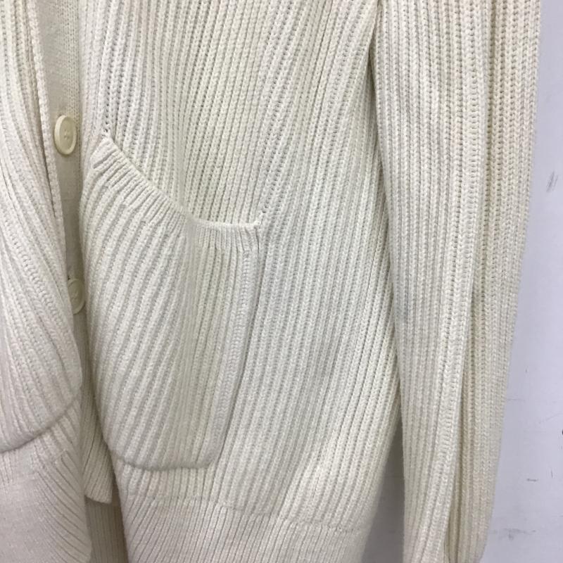 ザラ ZARA カーディガン 長袖 長袖カーディガンニット フロントボタン S 無地 アイボリー / アイボリー / メンズ USED 古着 中古 10159779