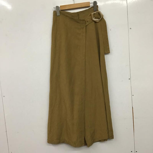 ムルーア MURUA パンツ スラックス 012120700101 ラップワイドパンツ FREE 無地 キャメル / キャメル / レディース USED 古着 中古 10159780
