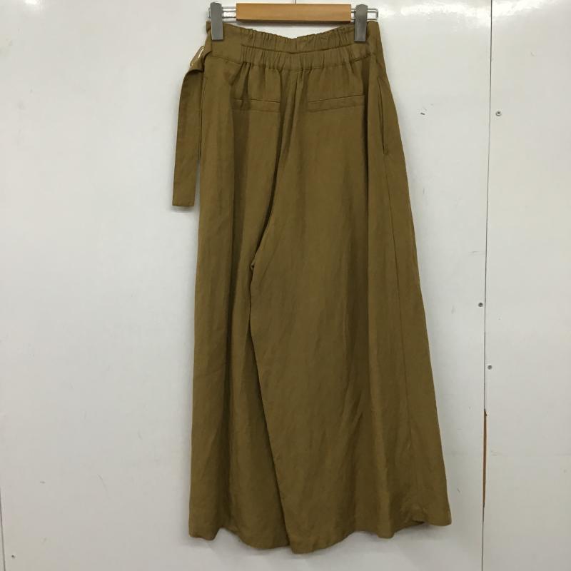 ムルーア MURUA パンツ スラックス 012120700101 ラップワイドパンツ FREE 無地 キャメル / キャメル / レディース USED 古着 中古 10159780