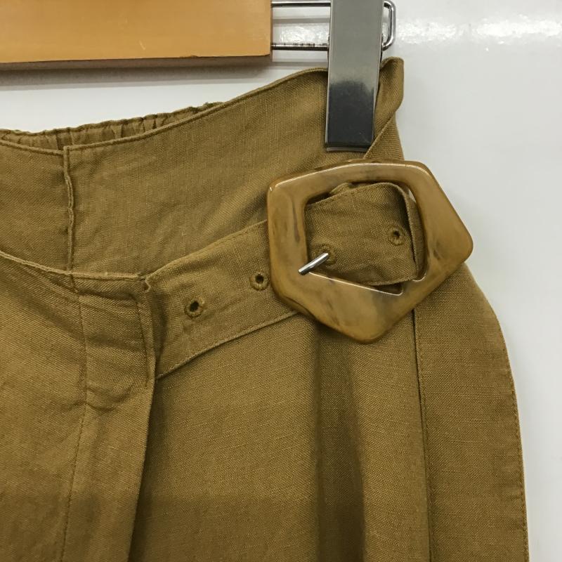 ムルーア MURUA パンツ スラックス 012120700101 ラップワイドパンツ FREE 無地 キャメル / キャメル / レディース USED 古着 中古 10159780
