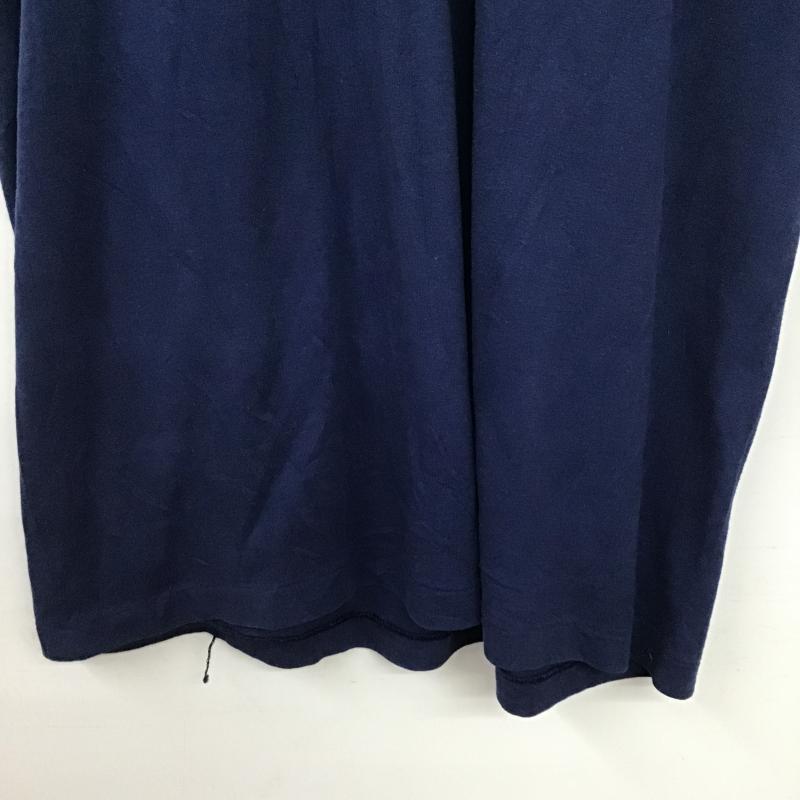 ヘインズ HANES Tシャツ 半袖 半袖カットソー プリントTシャツ クルーネックカットソー L ロゴ、文字 紺 / ネイビー / navy メンズ USED 古着 中古 10159781
