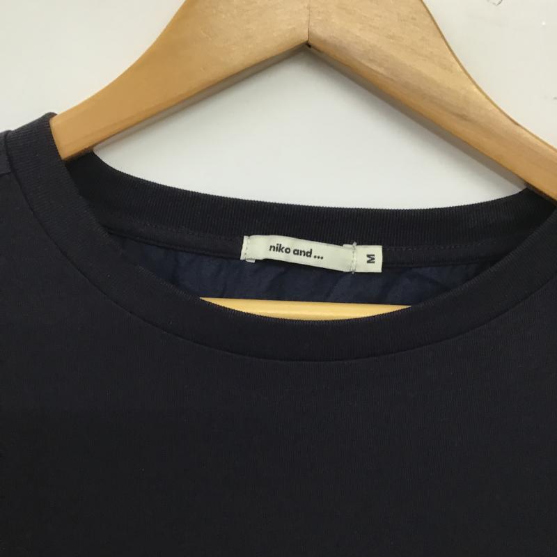 ニコアンド niko and... カットソー 半袖 M 無地 紺 / ネイビー / navy レディース USED 古着 中古 10159782
