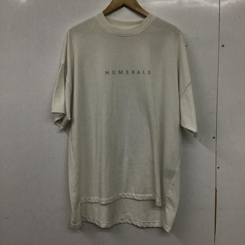 ヌメラルズ NUMERALS Tシャツ 半袖 ロゴ、文字 X プリント 白 / ホワイト / white レディース USED 古着 中古 10159783