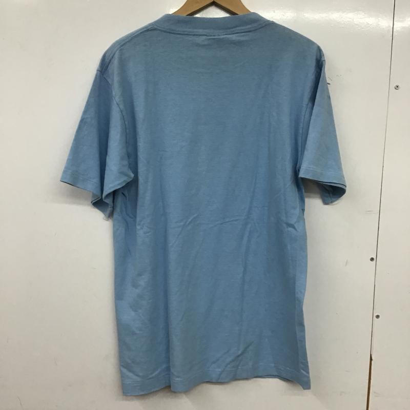 オニータ ONEITA Tシャツ 半袖 半袖カットソー プリントTシャツ クルーネックカットソー L ロゴ、文字 水色 / ライトブルー / メンズ USED 古着 中古 10159784